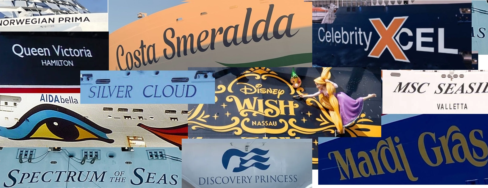 Ako plavebné spoločnosti vyberajú mená pre výletné lode