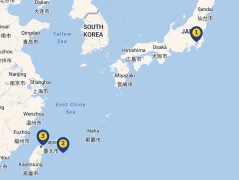 Mapa plavby